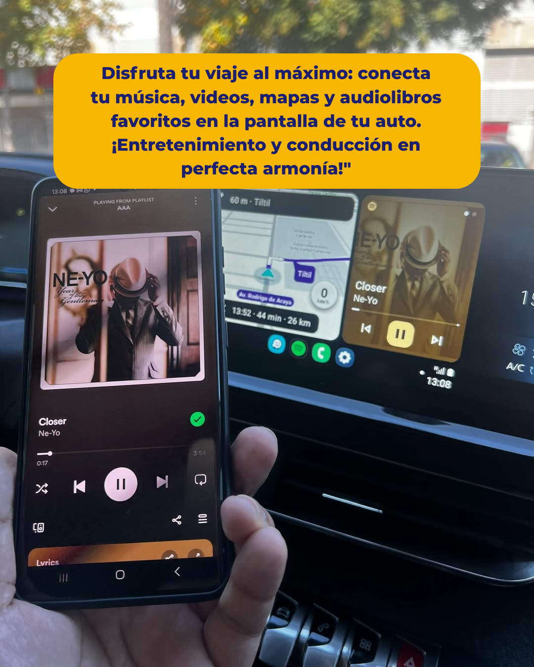 CarPlay. Adaptador inalámbrico para iPhone y Android